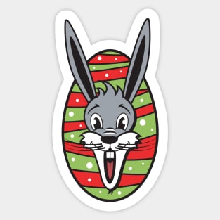 Easter Bunny and Egg Sticker